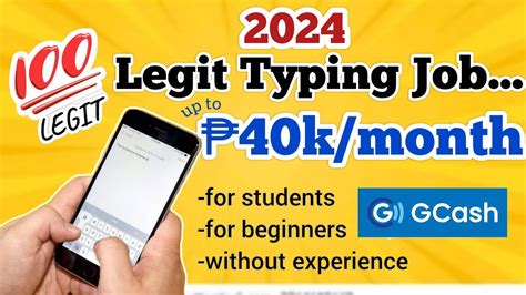typing jobs online gcash|9 In.